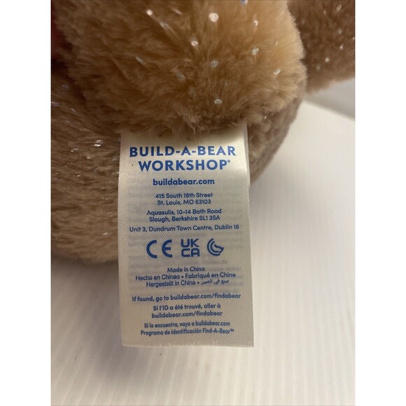 Build-A-Bear BABW 16" Stuffed Plush Light Brown Sparkle Girl Scout Bear - Picture 5 of 9